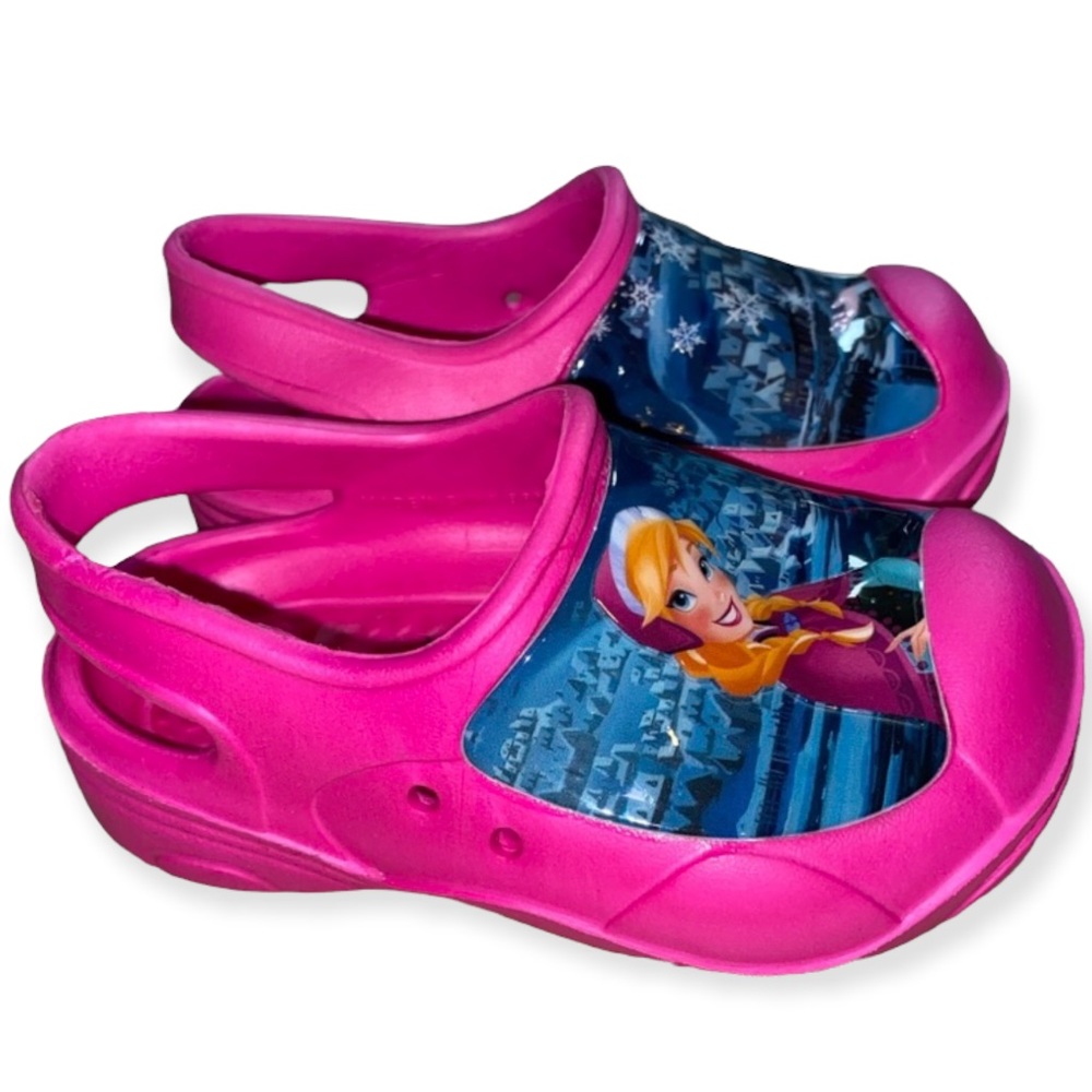 NEW  Disney Frozen Toddlers Croc Like Sandals Slides - Picture 3 of 9